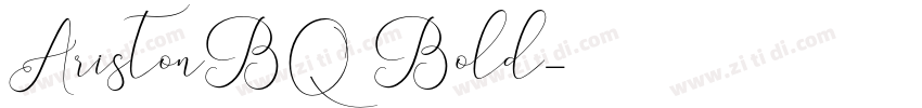 AristonBQ Bold字体转换